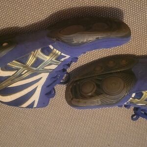 Asics men's size 13 blue wrestling shoes